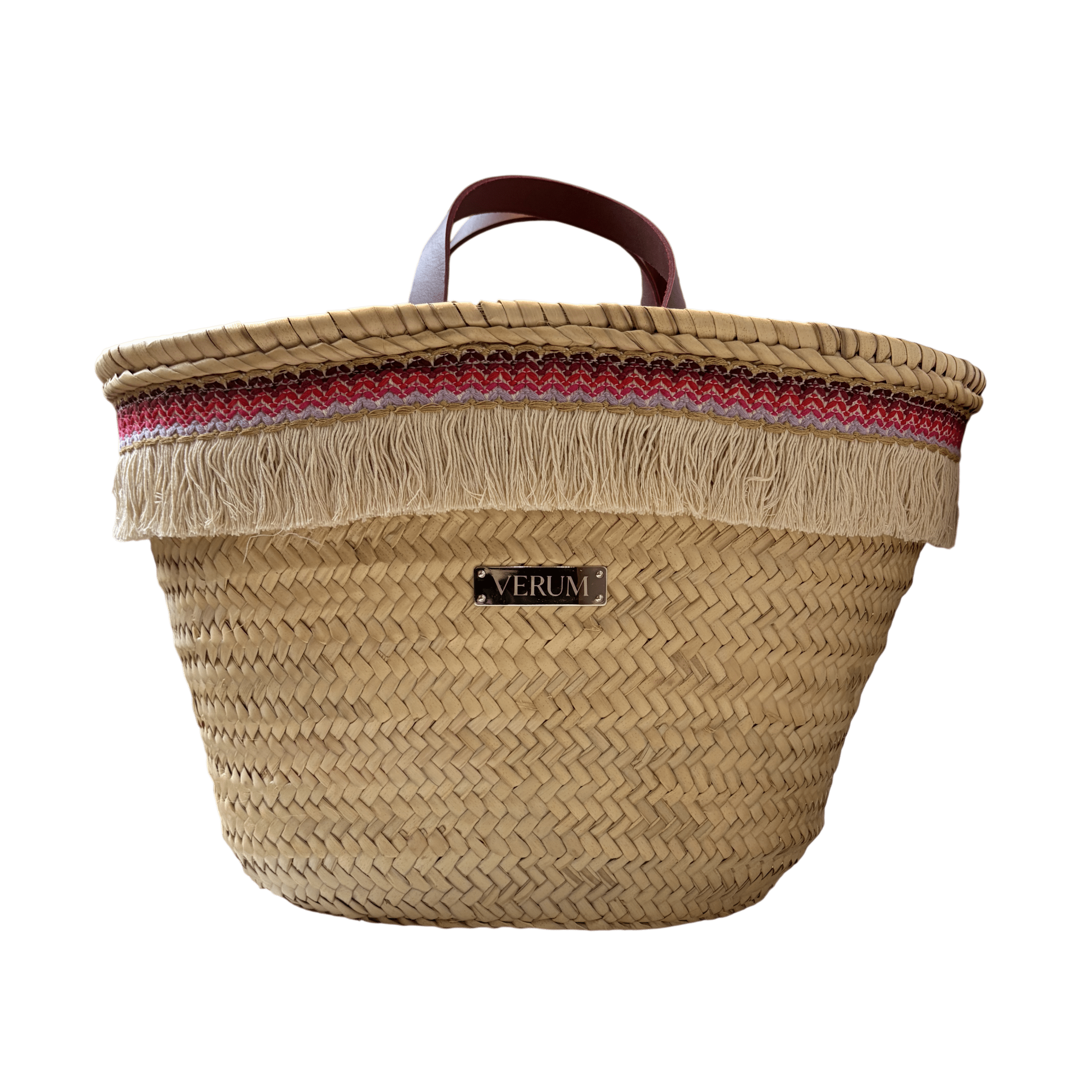 Capazo Verum Marina – Flecos Burdeos y Malva