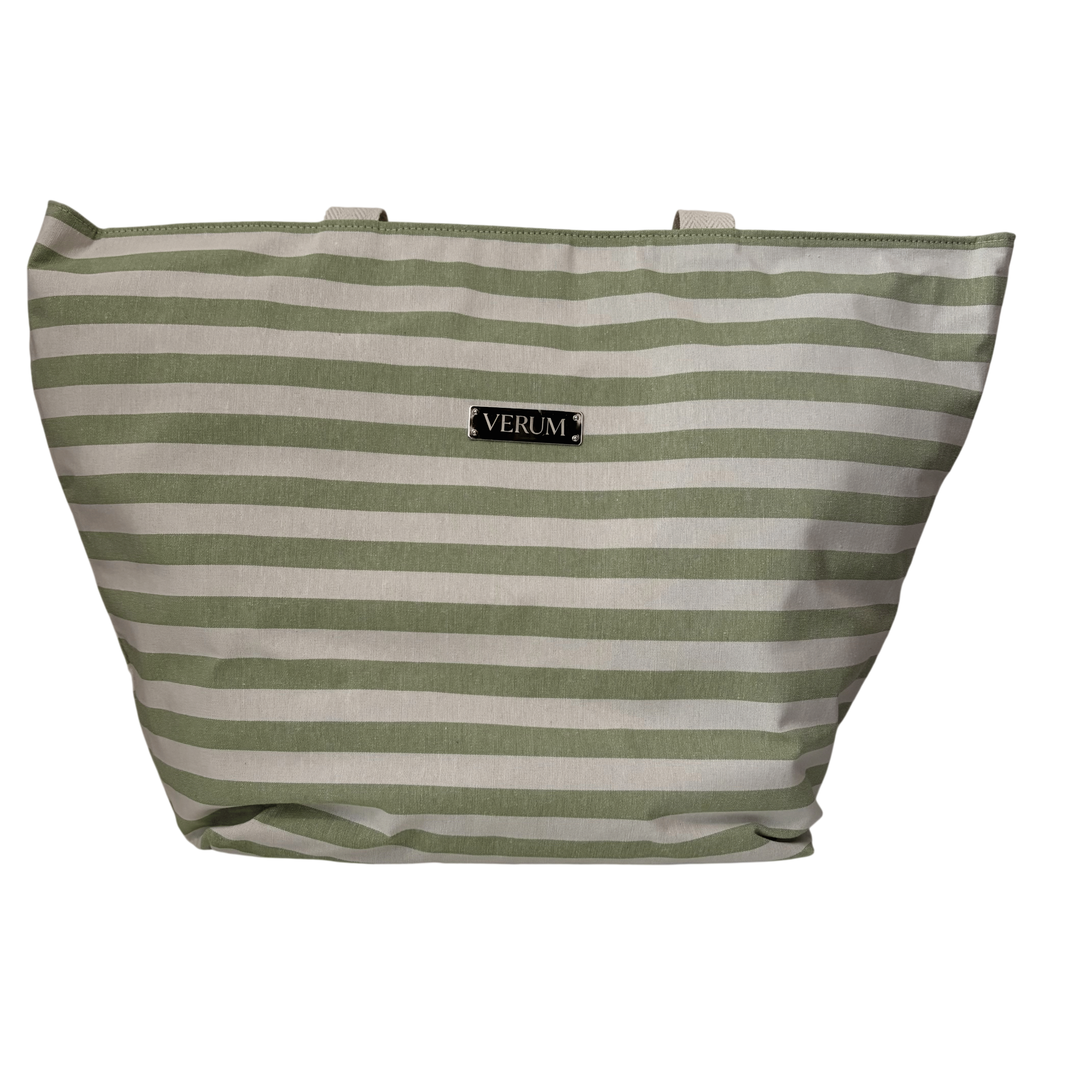 Bolso Verum Oasis – Rayas Verde Salvia