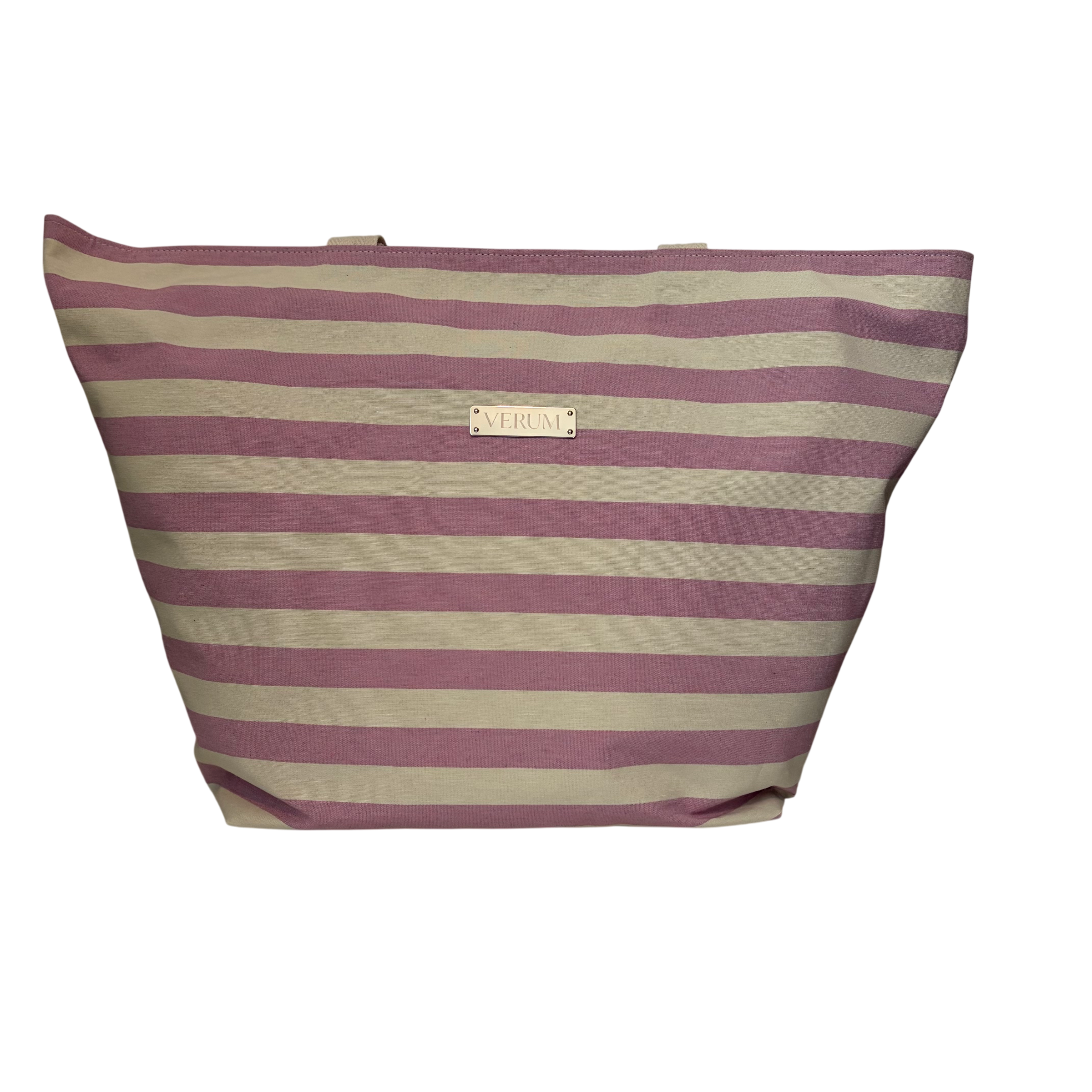 Bolso Verum Oasis – Rayas Rosa Malva